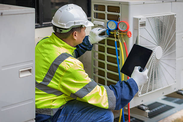 Professional Ac Installation technician working in Palestine, IL